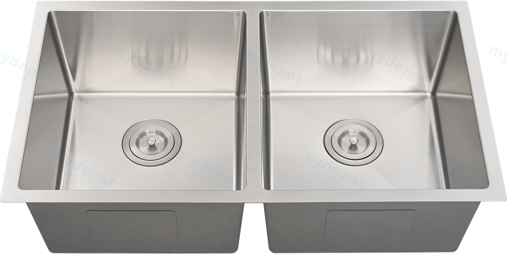 [56019] Bowl Size:350X400X230mm Overall Size:775X450X230mm Brushed Stainless Steel Kliff Hand Made Stainless Steel Sinks