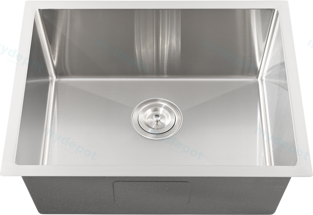 Bowl Size:540X400X230mm Overall Size:580X440X230mm Brushed Stainless Steel Kliff Hand Made Stainless Steel Sinks