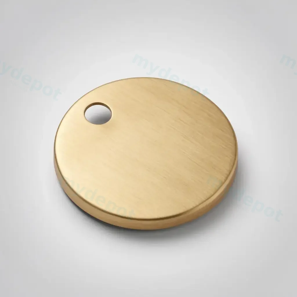 Brushed Gold Hinge Cover In Pair