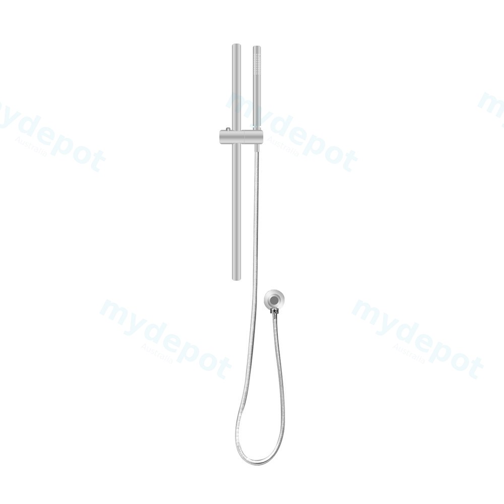 Brushed Nickel Shower Rail with Handheld Shower