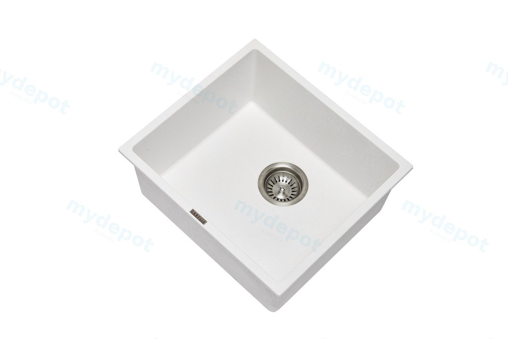 [40540] Carysil Magic Salsa White Single Bowl Granite Kitchen Sink 457*406mm