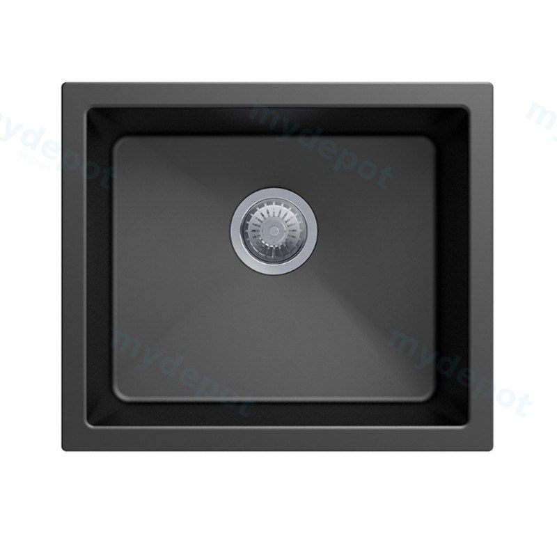 [40542] Carysil Salsa Black Single Bowl Granite Kitchen Sink 533*457mm