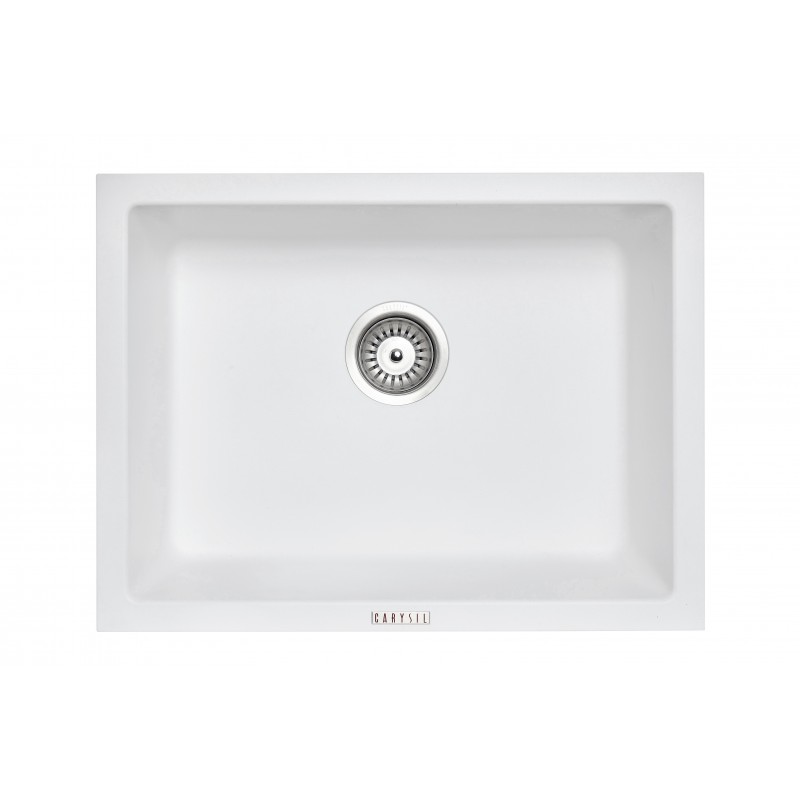 [40549] Carysil White Single Big Bowl Granite Kitchen Sink 610*457mm