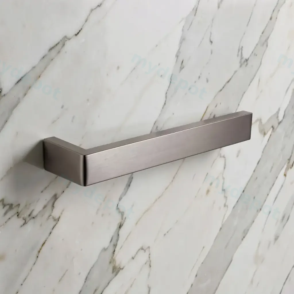 Cavallo Brushed Nickel Square Towel Rail 255mm