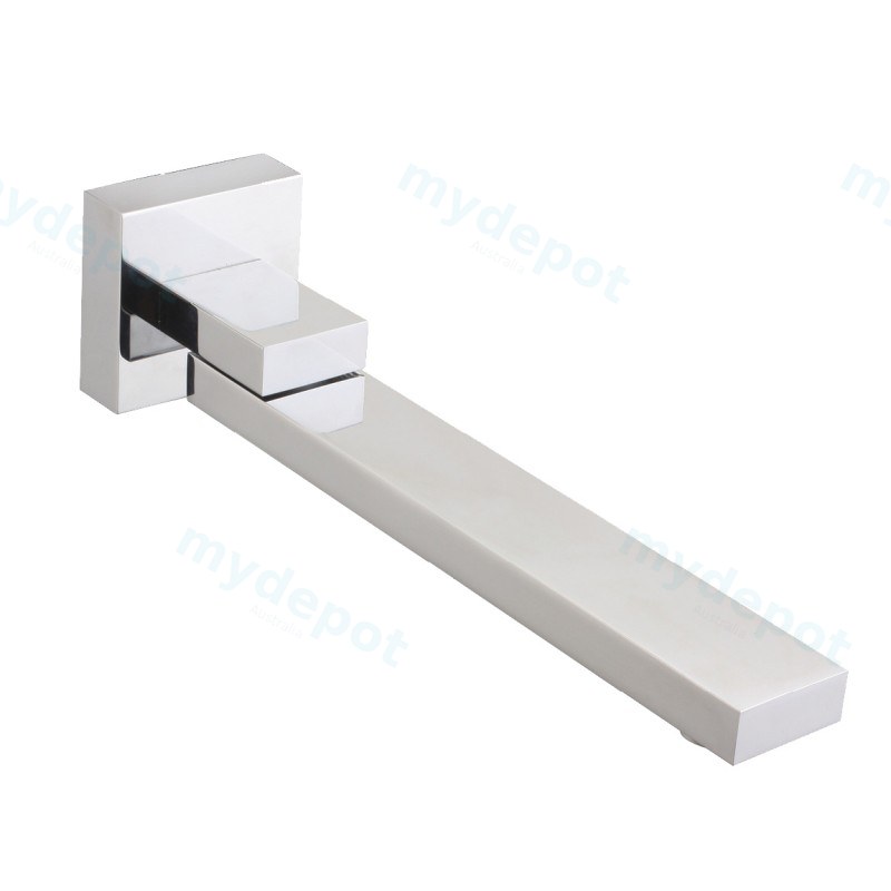 [40971] Cavallo Chrome Square Bath Spout