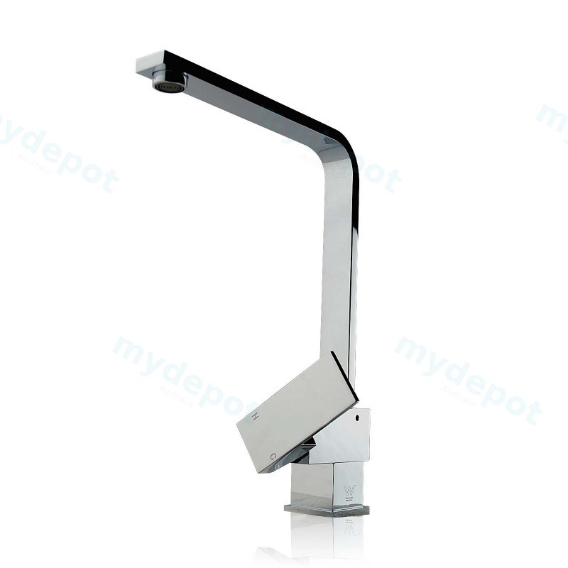[40969] Cavallo Chrome Square Kitchen Mixer