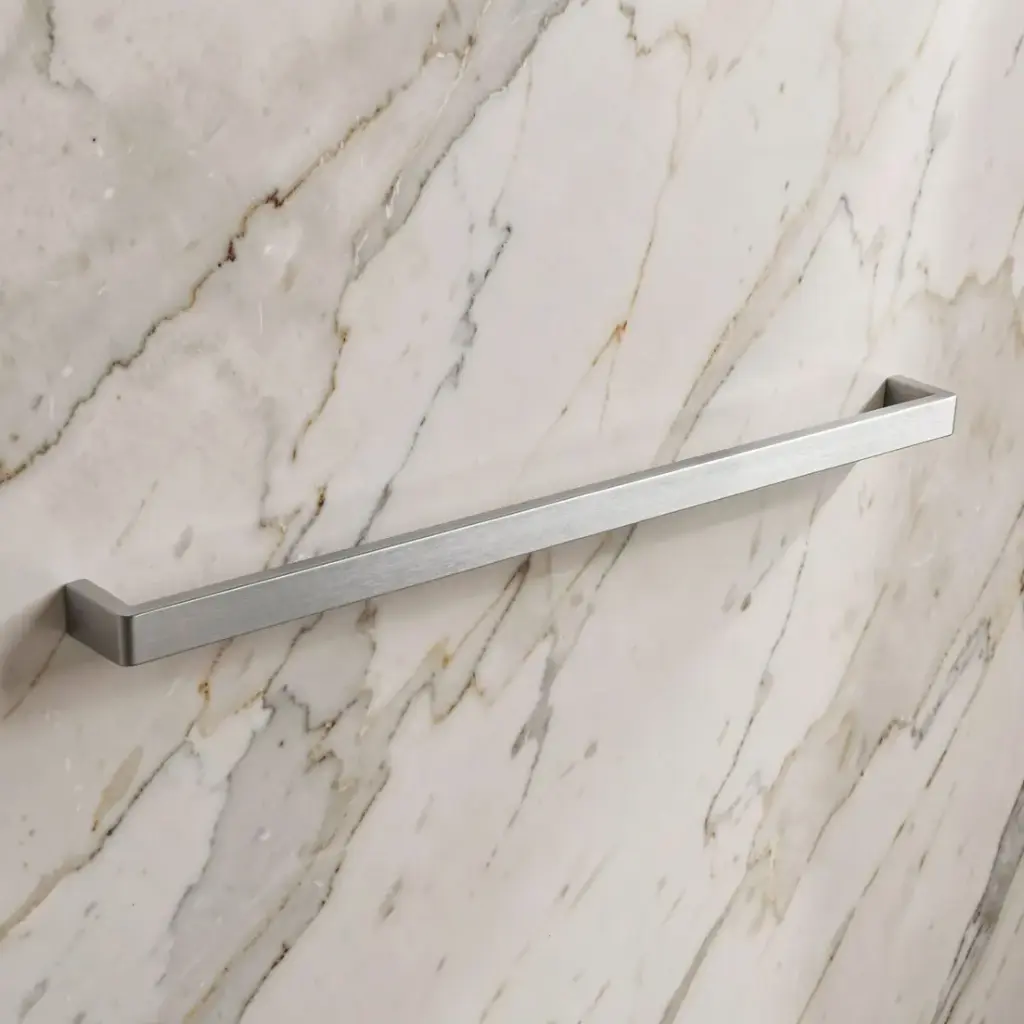 [40982] Cavallo Chrome Square Single Towel Rail 800mm