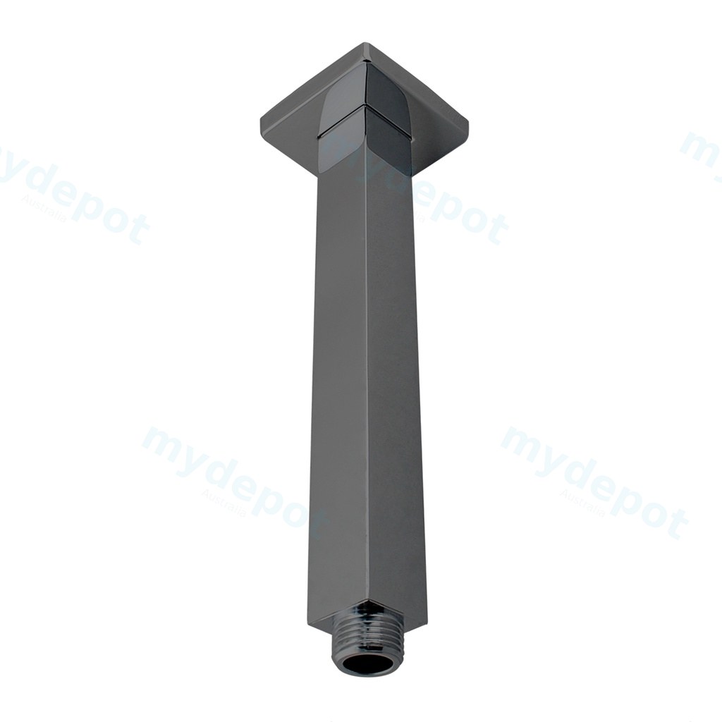 [41042] Cavallo Gun Metal Grey Square Ceiling Shower Arm 200mm