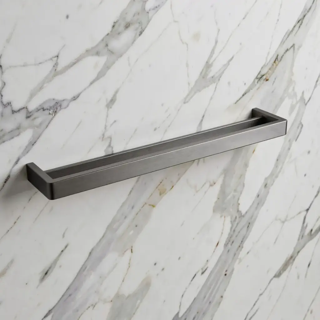 [41047] Cavallo Gun Metal Grey Square Double Towel Rail 600mm