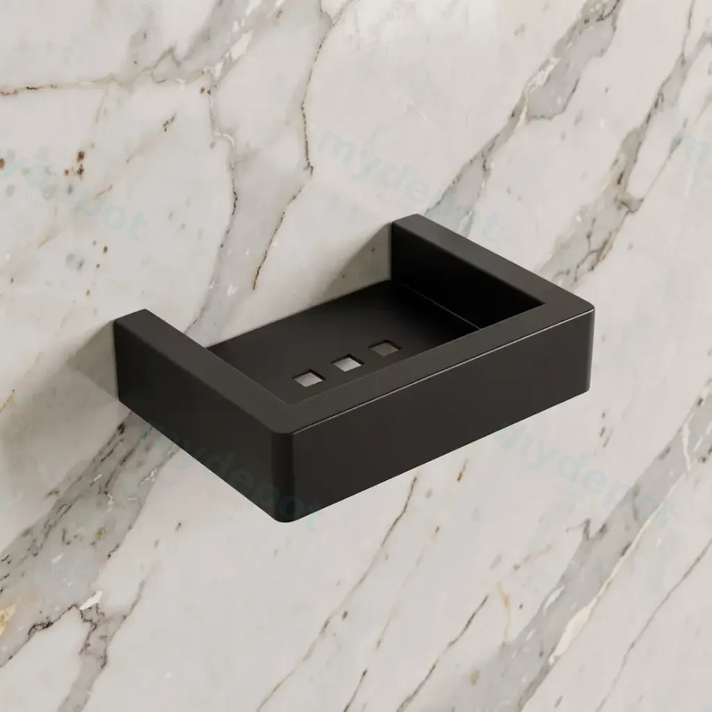 [41008] Cavallo Matte Black Soap Dish Holder