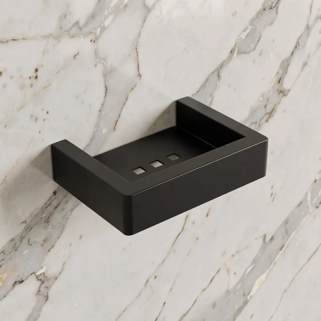 Cavallo Matte Black Soap Dish Holder