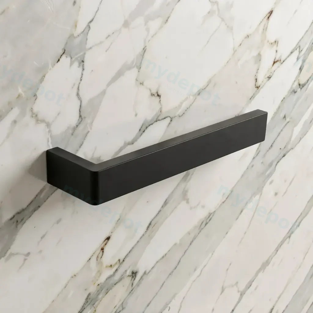 Cavallo Matte Black Square Towel Rail 255mm