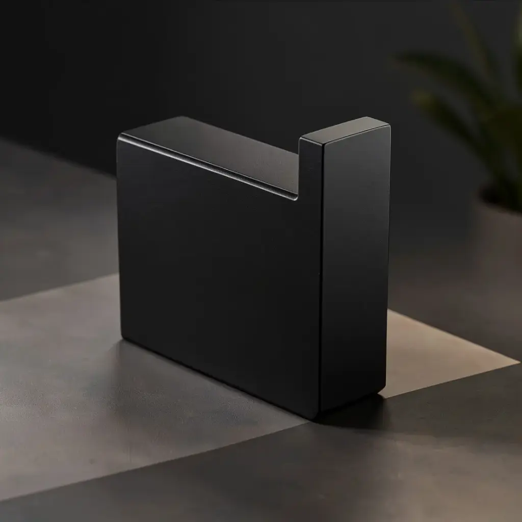 Cavallo Mattte Black Square Robe Hook