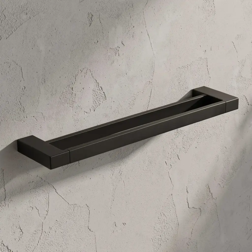 [43561] Ceram Double Towel Rail 800 mm(Matt Black)