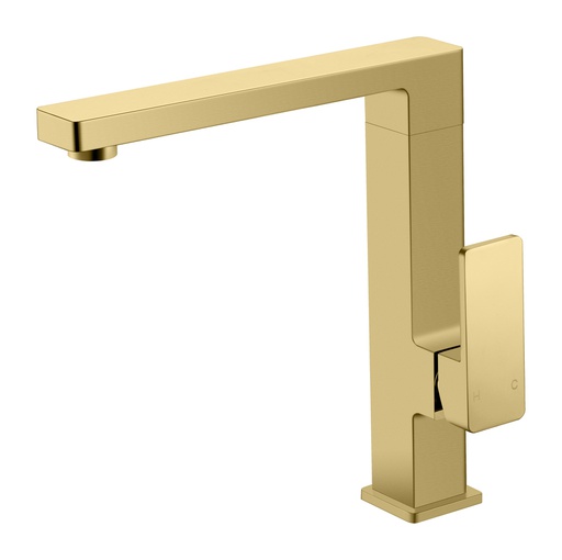 [43325] Ceram Sink Mixer(Brushed Gold)