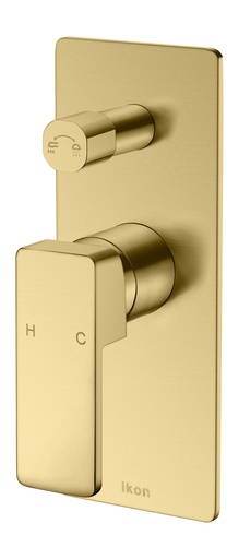 [43194] Ceram Wall Mixer with Diverter(Brushed Gold)