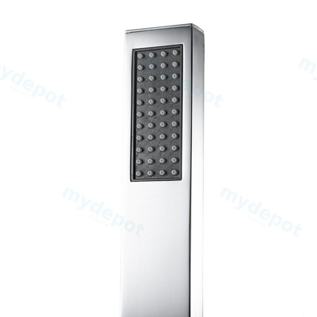 [40308] Chrome Brass Square Handheld Shower Spray Head