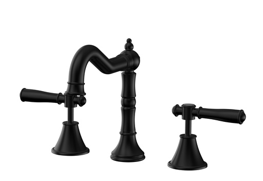 [44311] Clasico Basin Set  Matt Black Lead Free