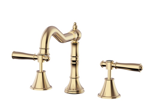 [44309] Clasico Basin Set Brushed Gold Lead Free