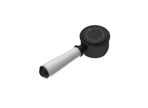 [44265] Clasico Ceramic Handle for Wall Mixer in Matt Black