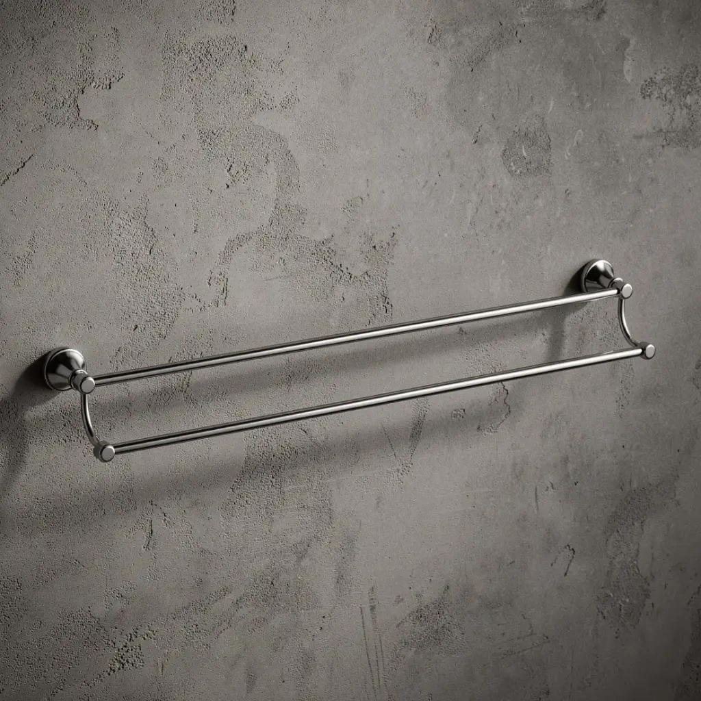 [44200] Clasico Double Towel Rail 800mm Chrome
