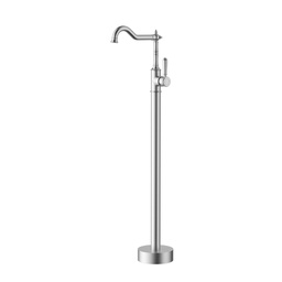 [44618] Clasico Free Standing Bath Mixer Brushed Nickel