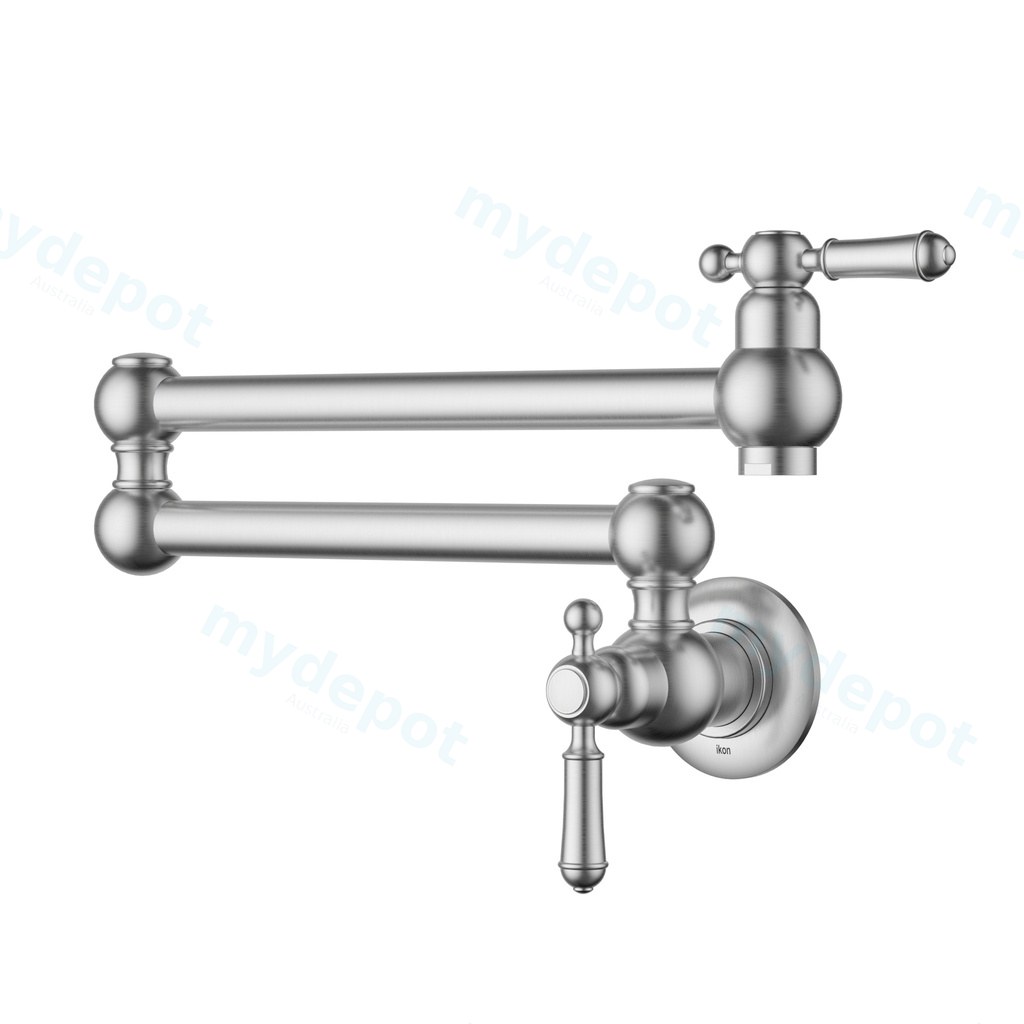 Clasico Kitchen Pot Filler Brushed Nickel Lead Free