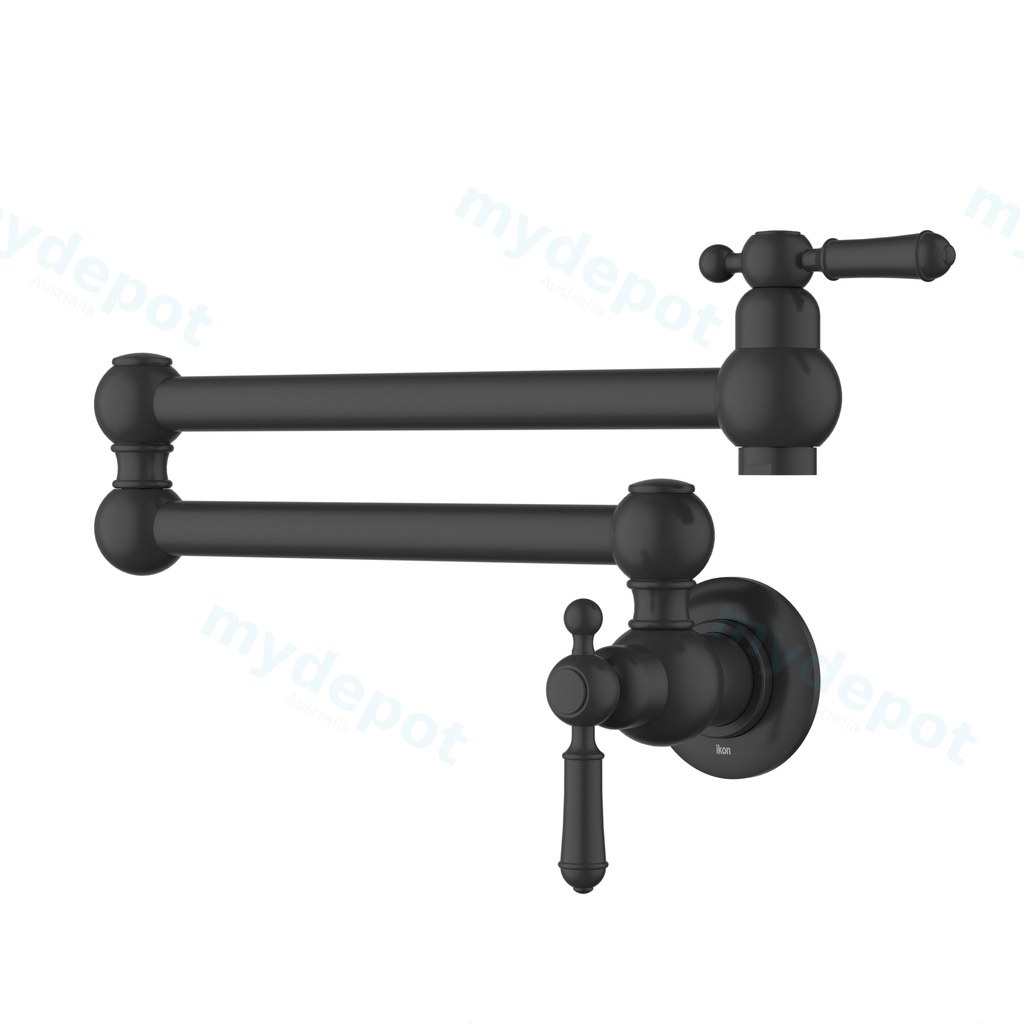 Clasico Kitchen Pot Filler Matt Black Lead Free