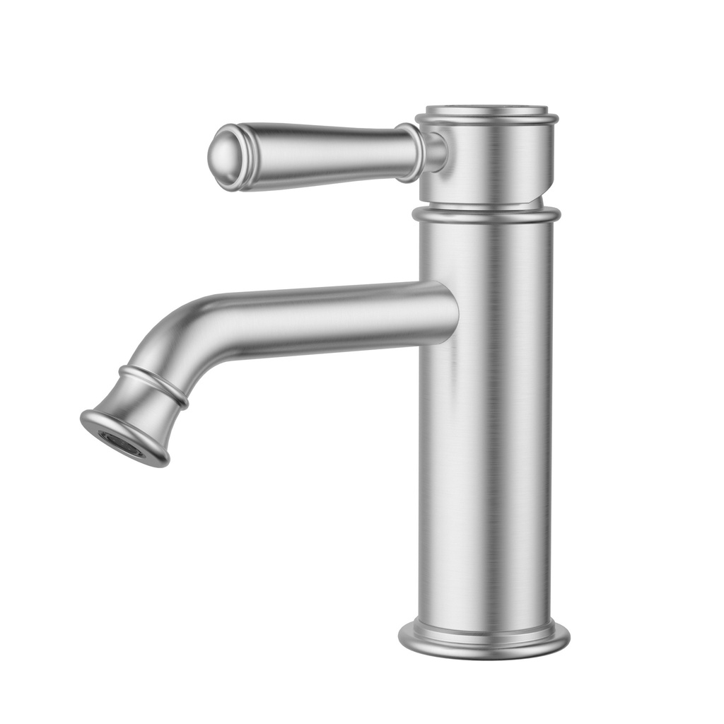 [44673] Clasico New Basin Mixer Brushed Nickel