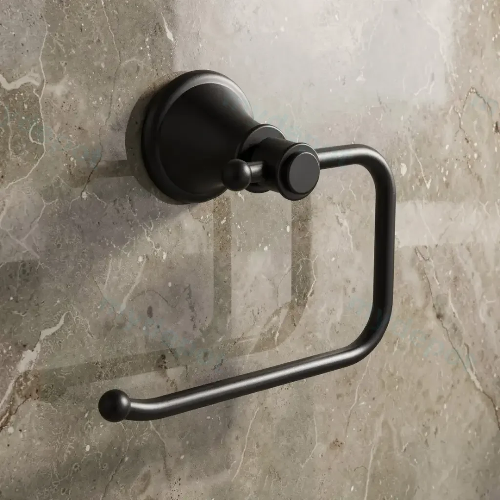Clasico Paper Holder in Matt Black