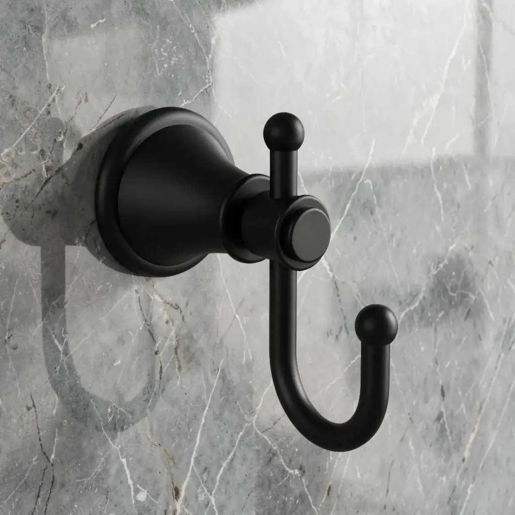[44212] Clasico Robe Hook in Matt Black