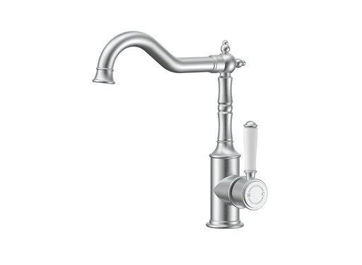 [44237] Clasico Sink Mixer Ceramic handle in Brushed Nickel