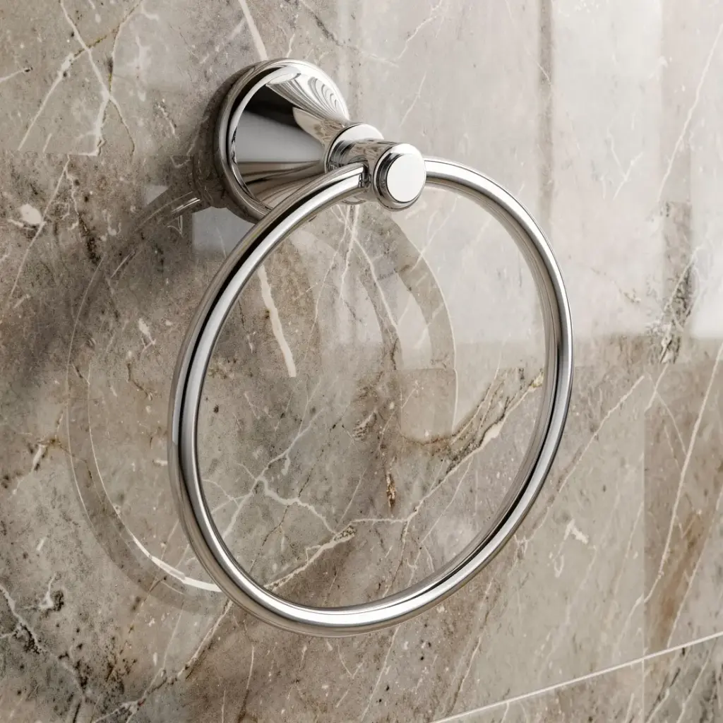 Clasico Towel Ring Chrome