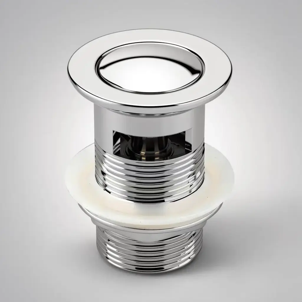 Coco Chrome 32mm Solid Pop Up Waste With Overflow Plug Waste