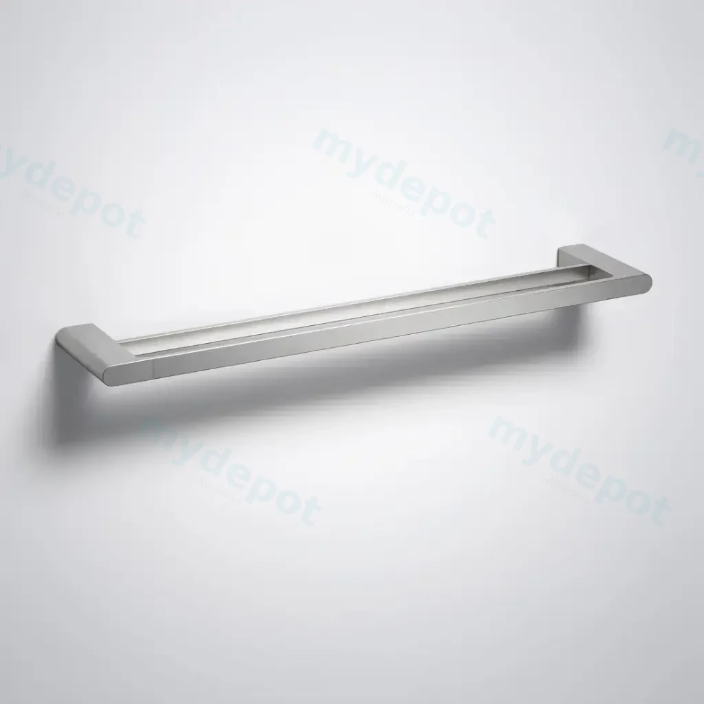 [44559] Cora  Double Towel Rail 600mm Brushed Nickel