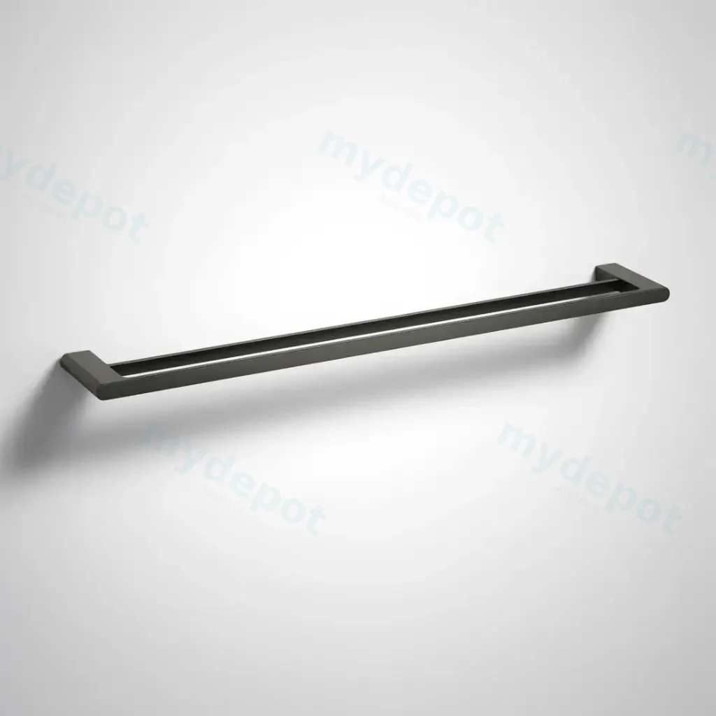 Cora  Double Towel Rail 800mm Gun Metal