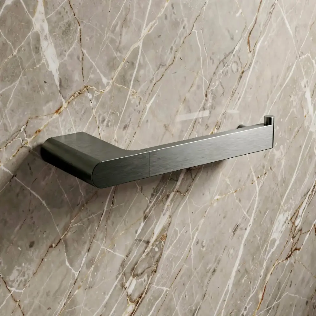 [44565] Cora Round Cornered Rectangle Paper Holder Gun Metal