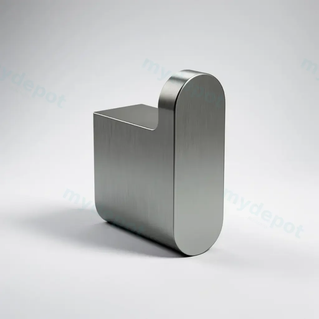 Cora Round Cornered Rectangle Robe Hook Gun Metal