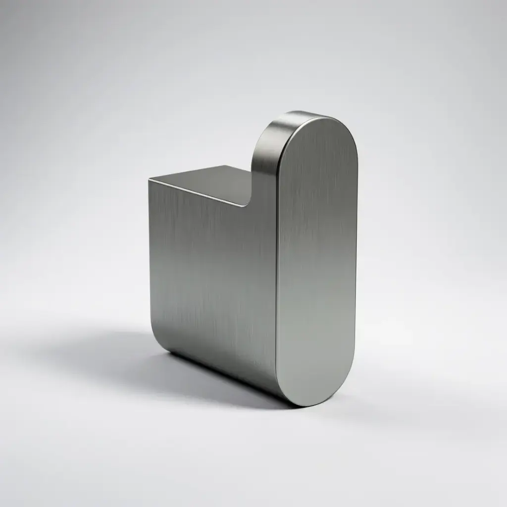 [44571] Cora Round Cornered Rectangle Robe Hook Gun Metal