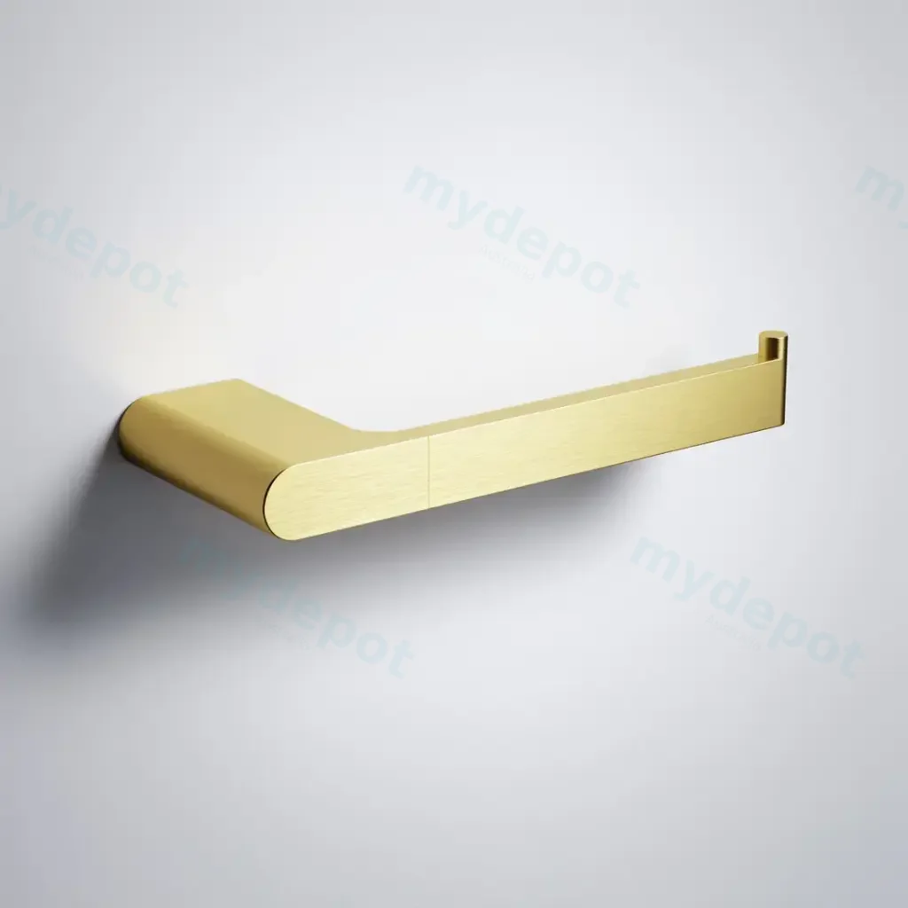 Cora Round Cornered Rectangle Towel Bar Brushed Gold
