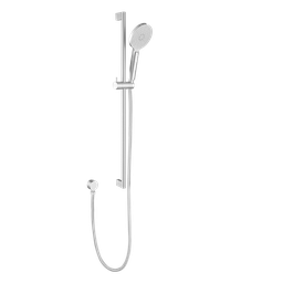 [44544] Cora Round Sliding Shower Set Brushed Stainless Steel