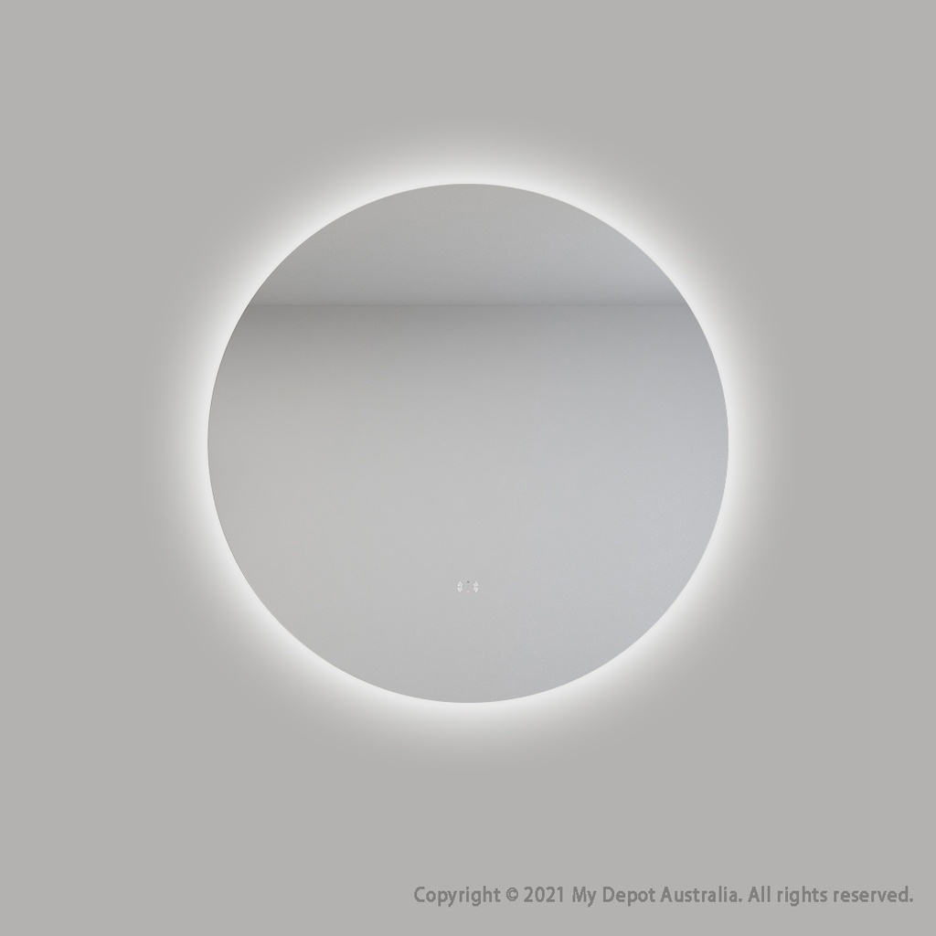 [86126/UL700BM] 700mm Round 3 Color Backlit LED Mirror With Touchless Sensor Switch