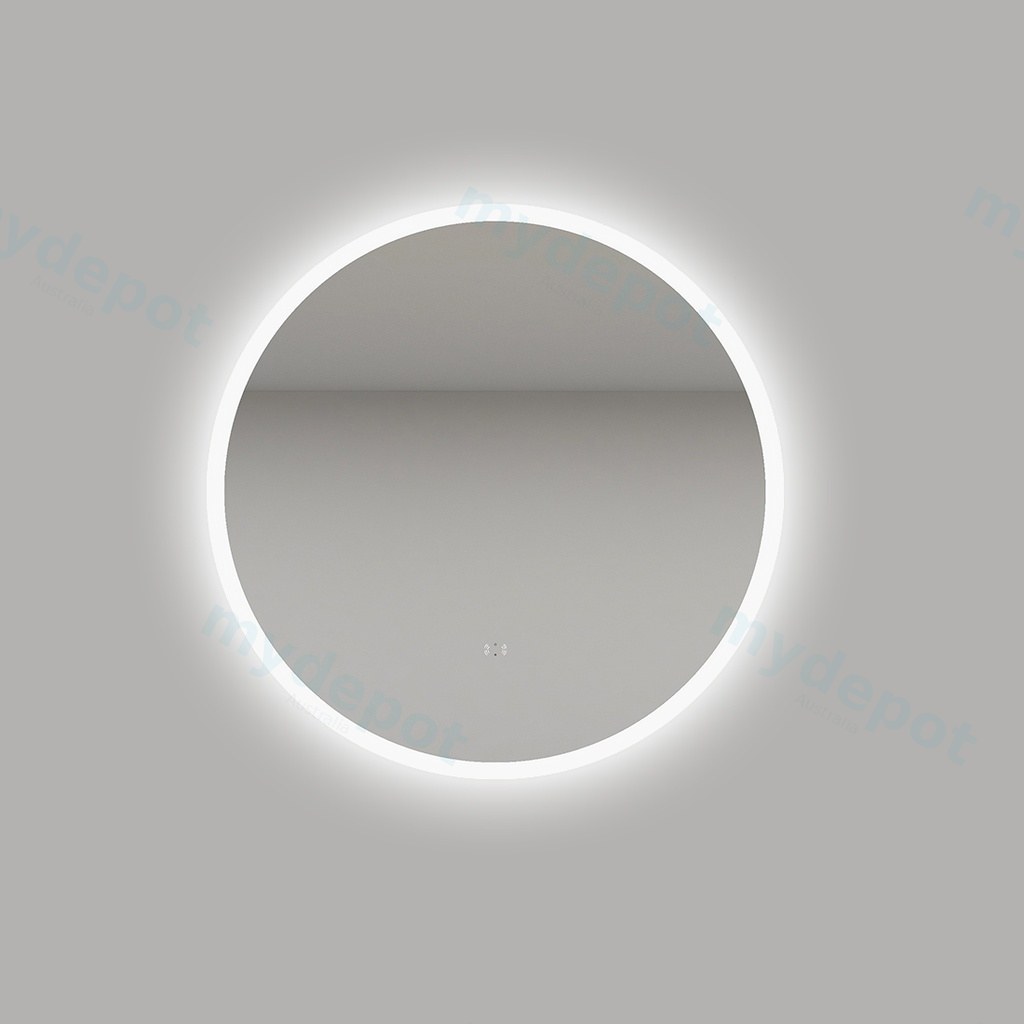 [86125/UL700M-AC] 700mm Round 3 Color Frontlit LED Mirror With Touchless Sensor Switch