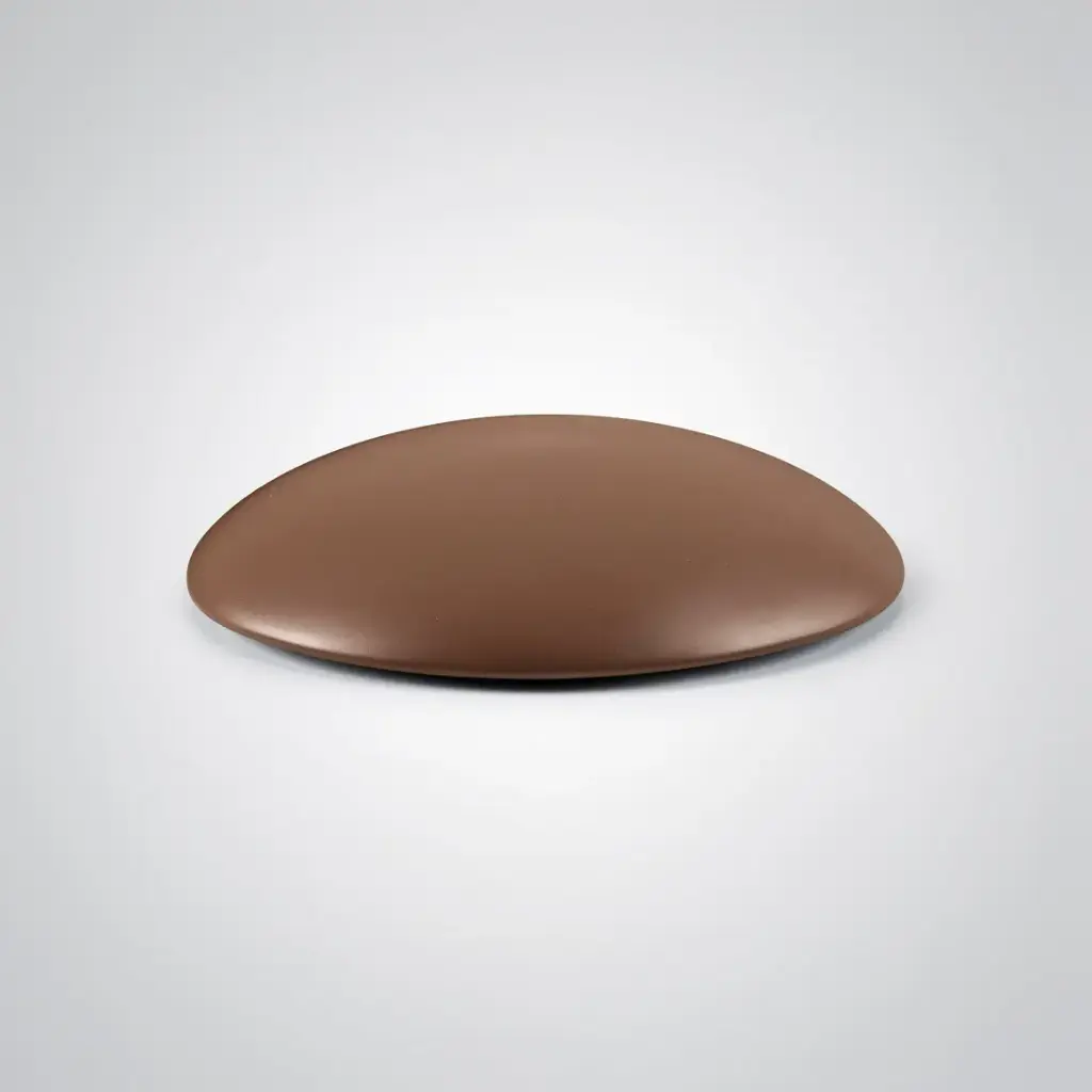 Matte Brown Ceramic Cap For Pop-Up Waste