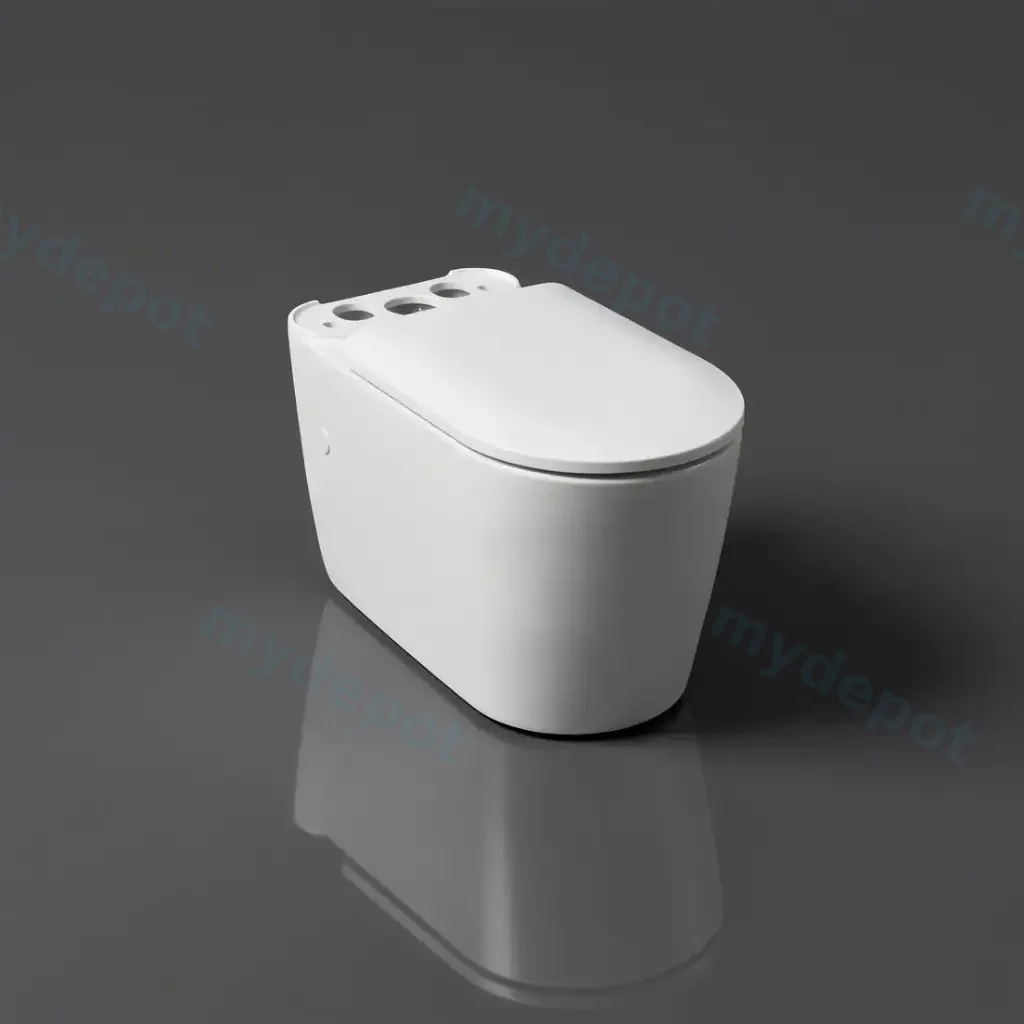 [56140] Devito Tornado Rimless Quiet Flush Pan