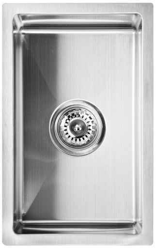 Eden Above / Undermount Single Bowl Sink R10 Corner 240 x 440 x 200mm(304 Stainless Steel)