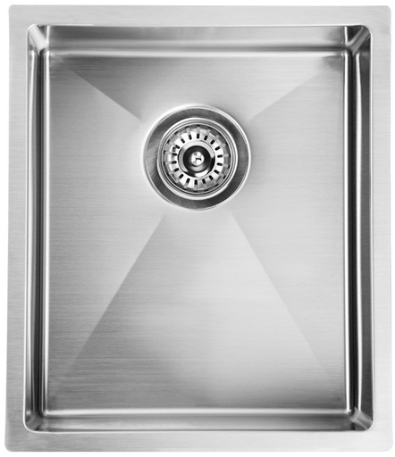 Eden Above / Undermount Single Bowl Sink R10 Corner 380 x 440 x 200mm(304 Stainless Steel)