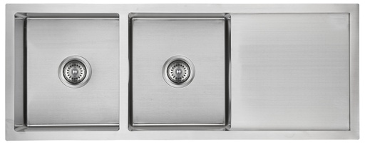 [43019] Eden Double Bowl & Single Drainer Sink 1160 x 450 x 208mm(304 Stainless Steel)