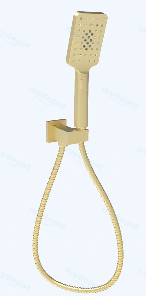 [44394] Eden Handshower On Wall Outlet Bracket Brushed Gold