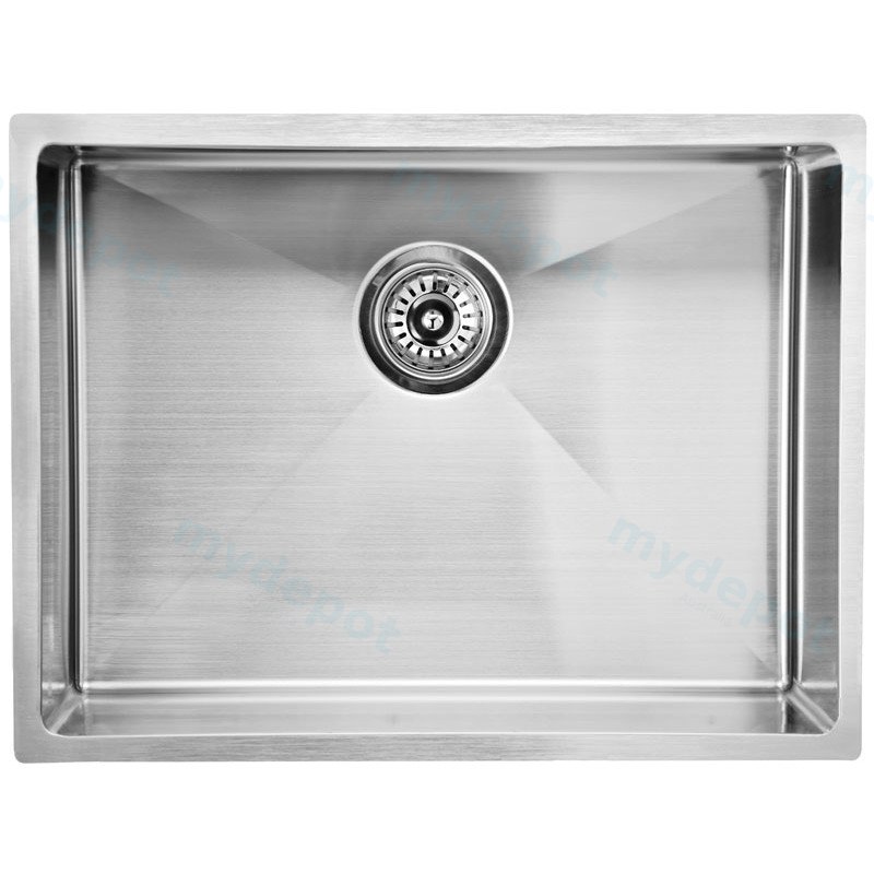 Eden Single Bowl Above/Undermount Sink 540mm (R10 Corner,93 degree) 304 Stainless Steel